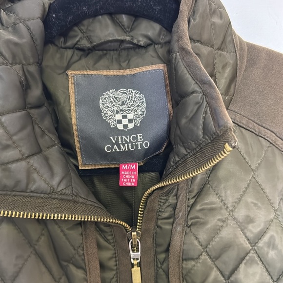 Vince Camuto Olive Quilted Jacket - Picture 2 of 8